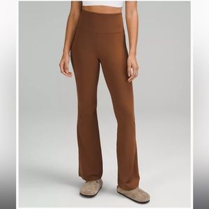 Lululemon Groove Pants Flare Super High Rise Brown 6